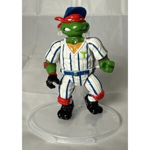 Vintage Teenage Mutant Ninja Turtles GRAND SLAMMIN RAPH Figure 1991 TMNT